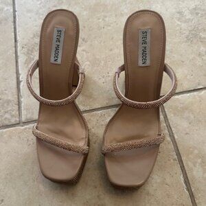 Rhinestone Platform Sandal